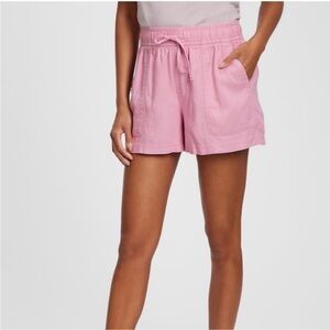 NWT Gap Linen Shorts Pink Size Large XS